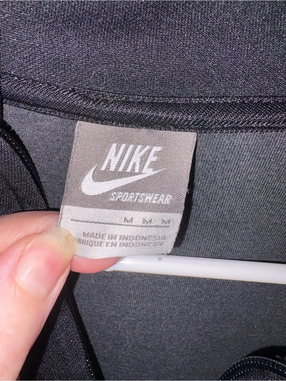 Nike Black Full-Zip Performance Jacket with Reflective Piping